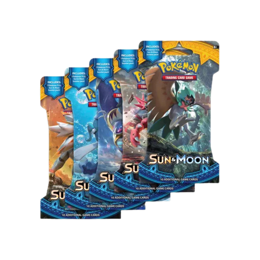 Sun & Moon Sleeved Booster Pack Art Bundle [Set of 5]