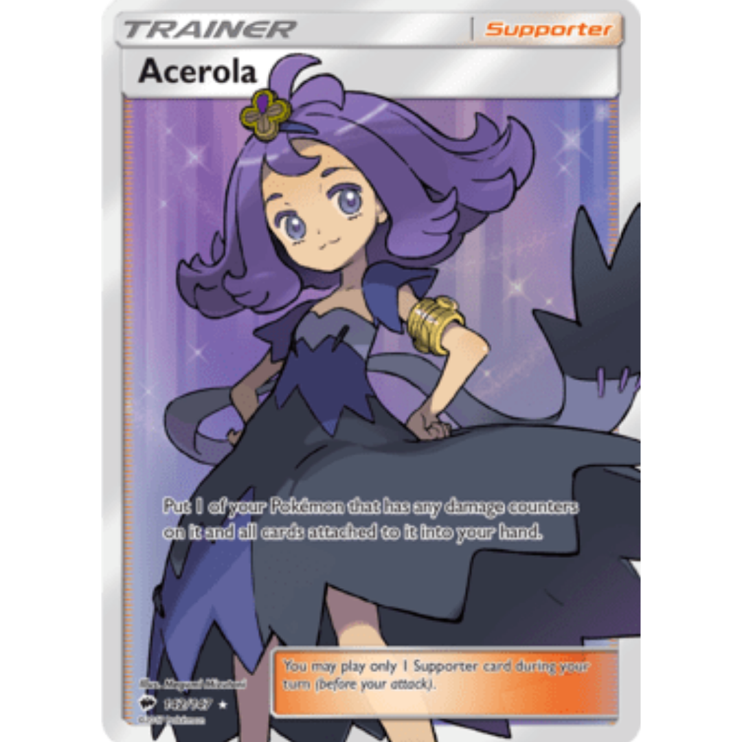 Acerola (Full Art) 142/147  - Holofoil SM  Burning Shadows - Ultra Rare