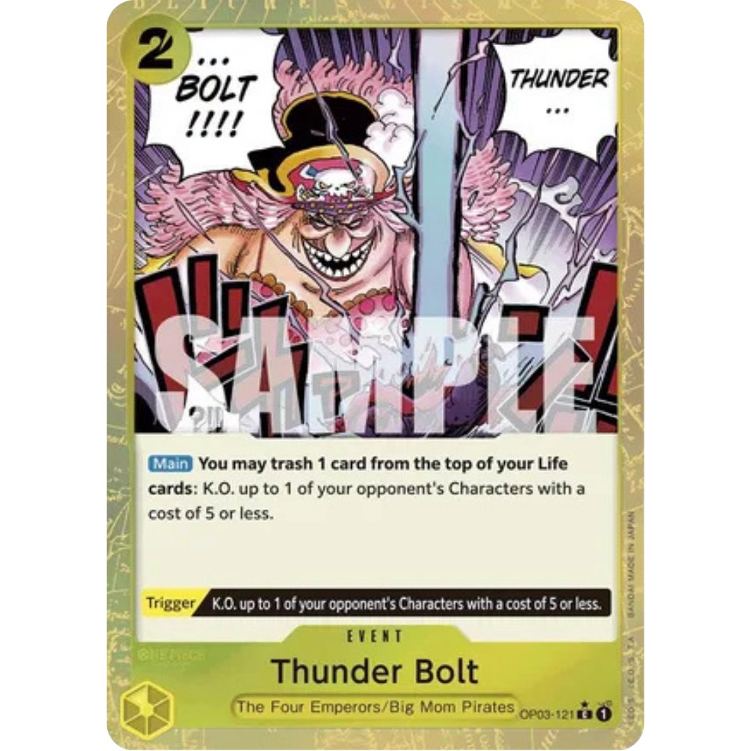Thunder Bolt (Textured Foil) (OP03-121) - Premium Booster -The Best- Foil