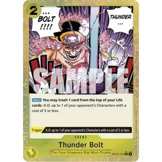 Thunder Bolt (Textured Foil) (OP03-121) - Premium Booster -The Best- Foil