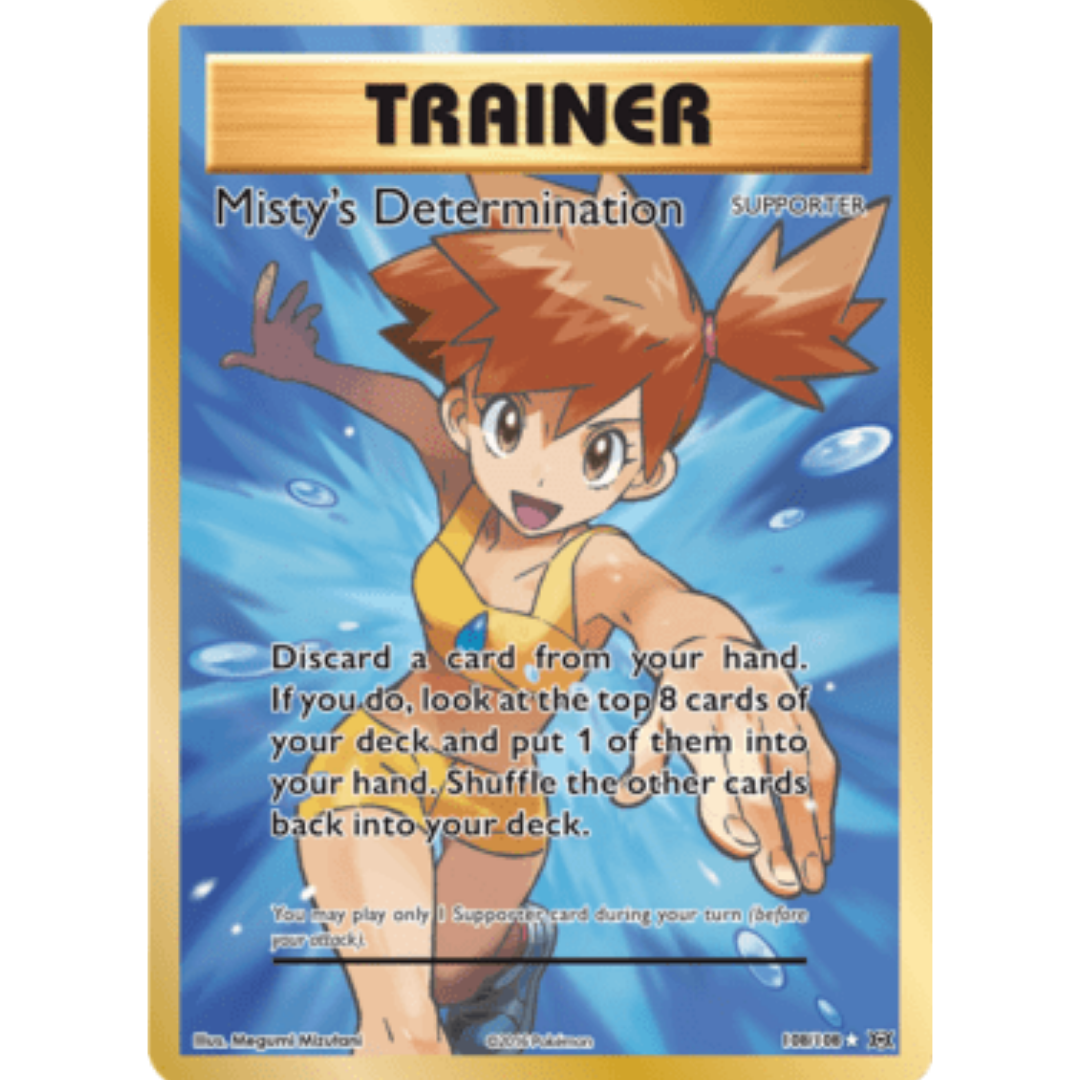 Misty's Determination (Full Art) 108  - Holofoil XY  Evolutions - Ultra Rare