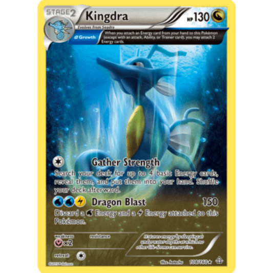 Kingdra (Alpha) 108/160  - Reverse Holofoil XY  Primal Clash - Holo Rare