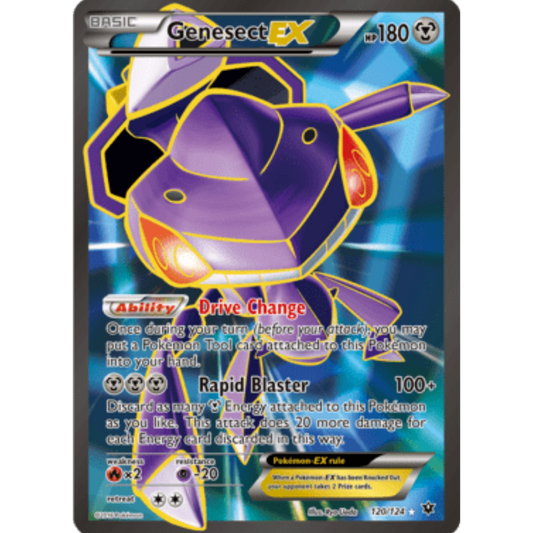 Genesect EX (Full Art) 120/124  - Holofoil XY  Fates Collide - Ultra Rare