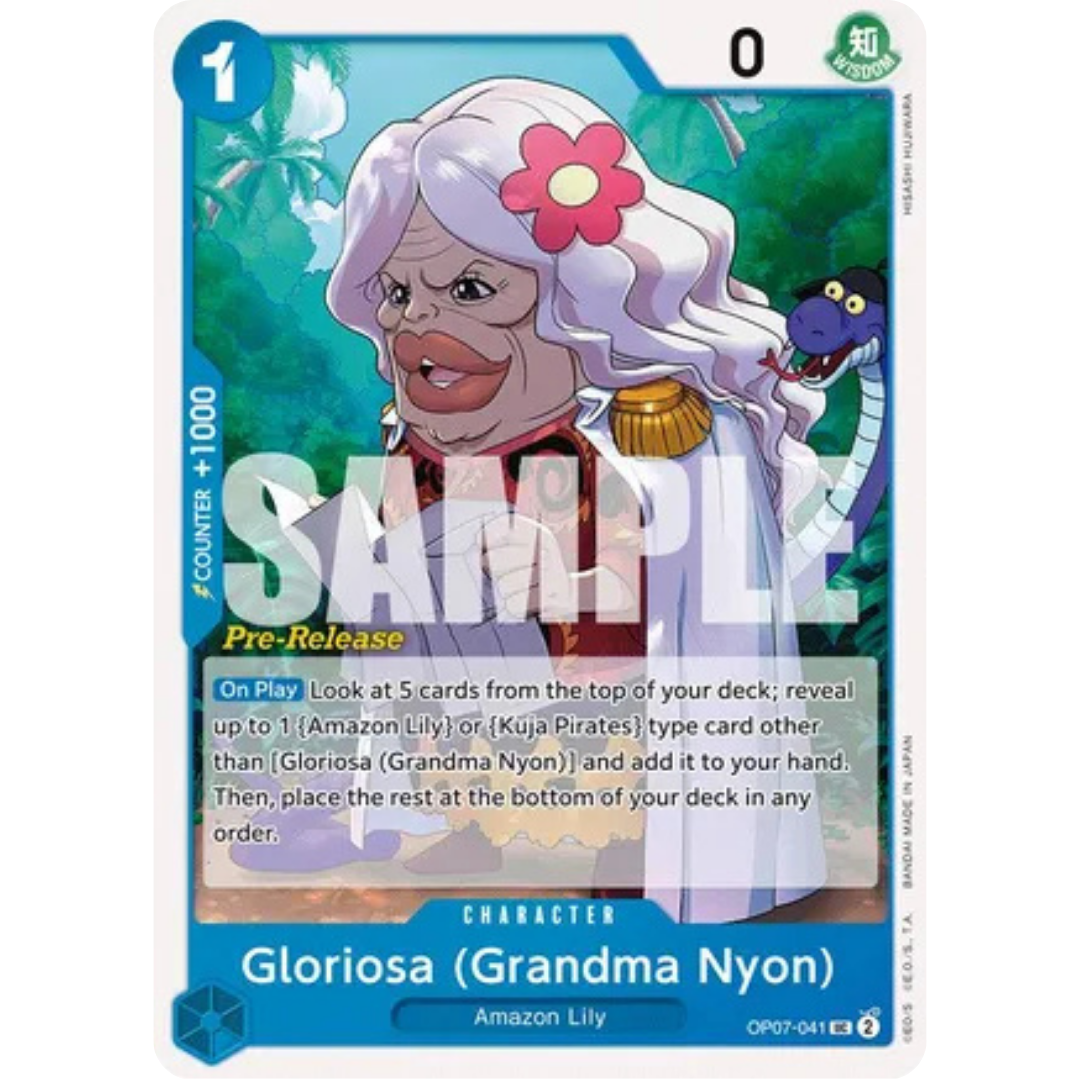 Gloriosa (Grandma Nyon) (OP07-041) - 500 Years in the Future Pre-Release Cards