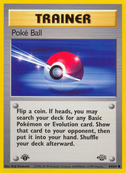 Poke Ball 064/64  - 1st Edition Jungle - Common