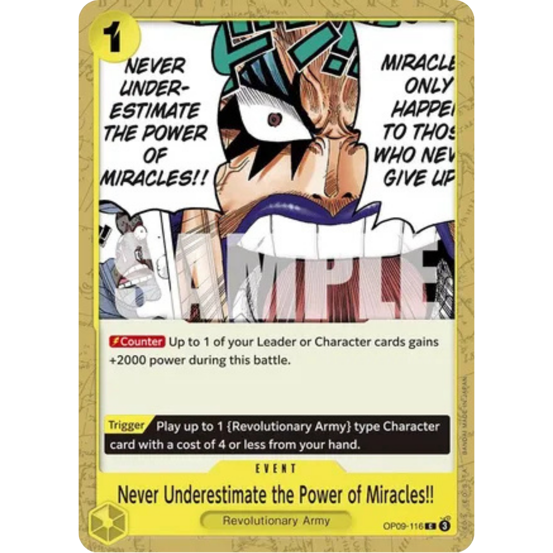 Never Underestimate the Power of Miracles!! (OP09-116) - Emperors in the New World