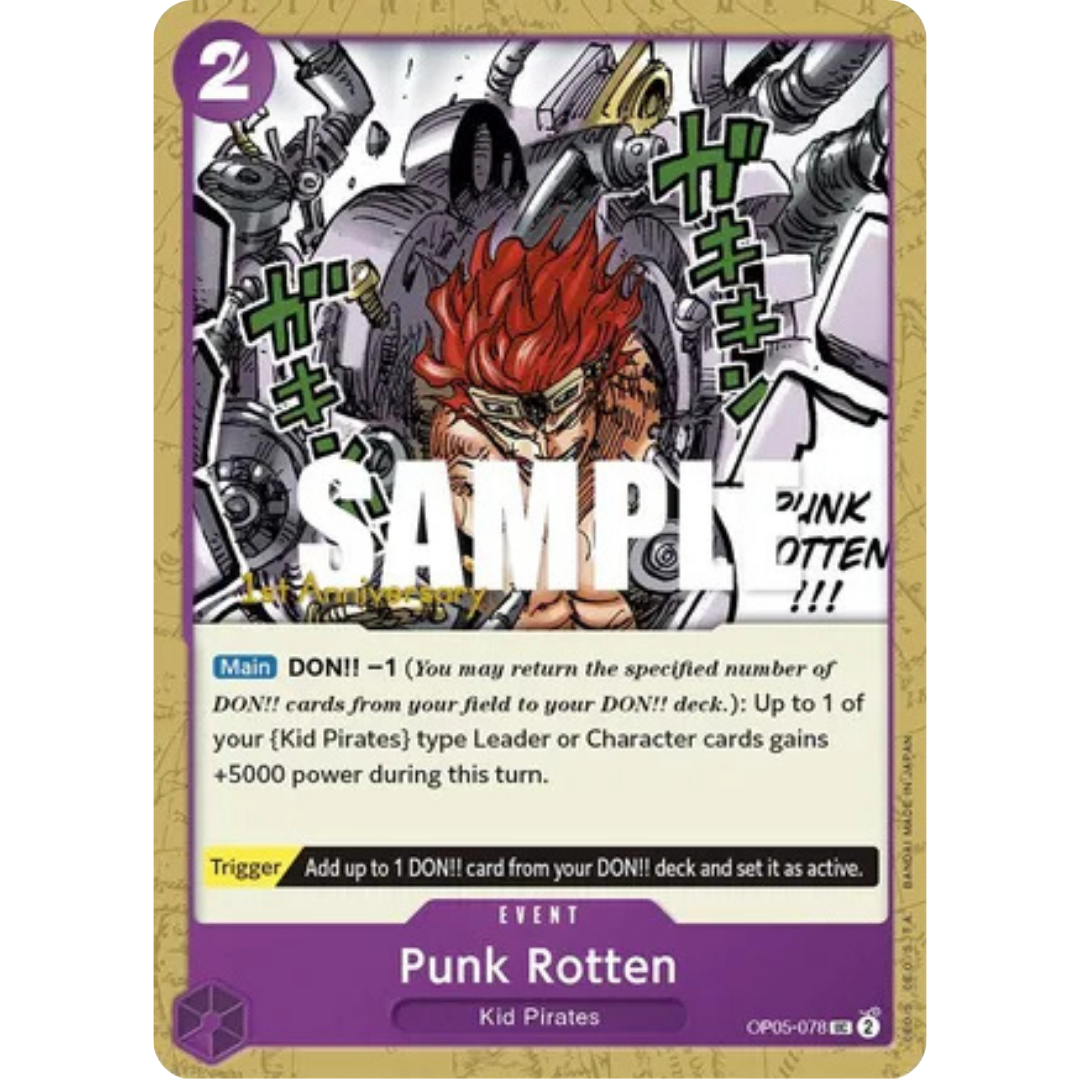 Punk Rotten (OP05-078) - Awakening of the New Era: 1st Anniversary Tournament Cards