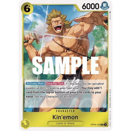 Kin'emon (OP04-102) - Kingdoms of Intrigue Foil