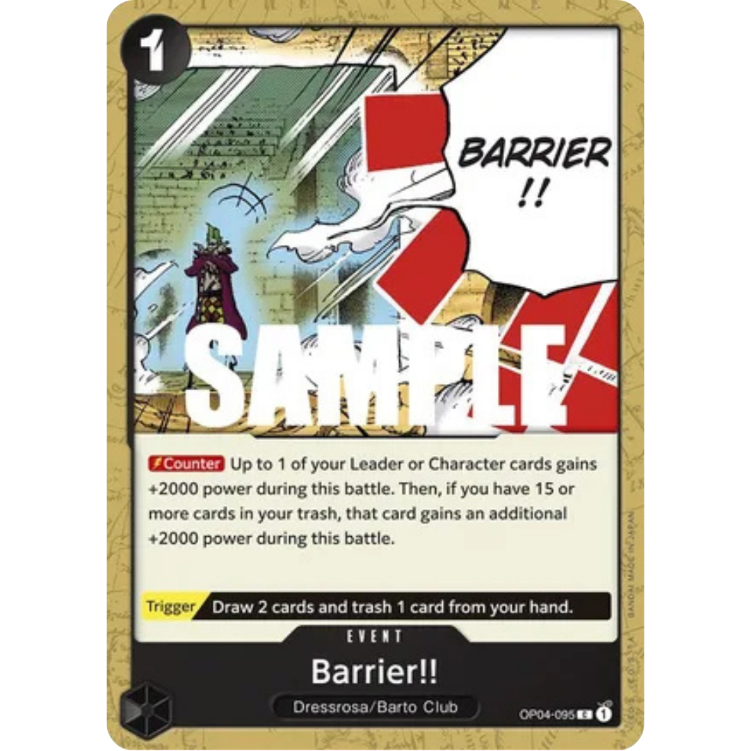 Barrier!! (OP04-095) - Kingdoms of Intrigue