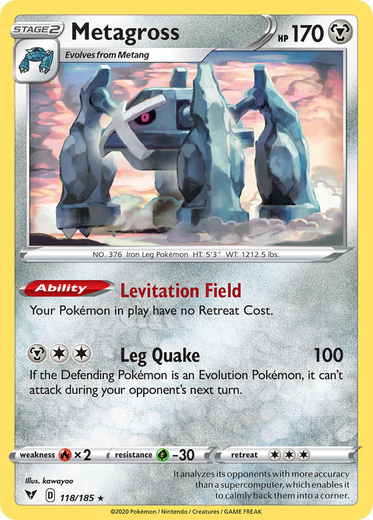 Metagross 118  SWSH04 Vivid Voltage - Rare
