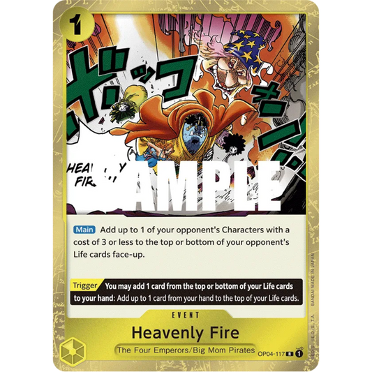Heavenly Fire (OP04-117) - Kingdoms of Intrigue Foil
