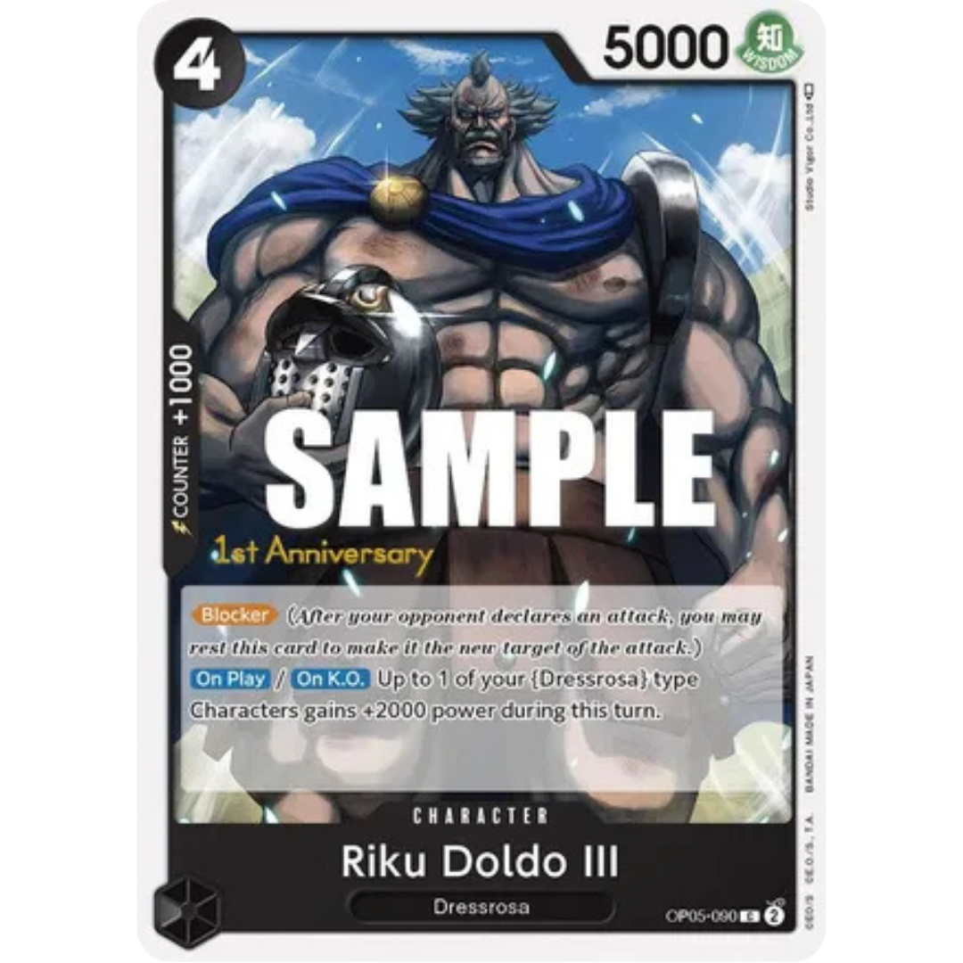 Riku Doldo III (OP05-090) - Awakening of the New Era: 1st Anniversary Tournament Cards