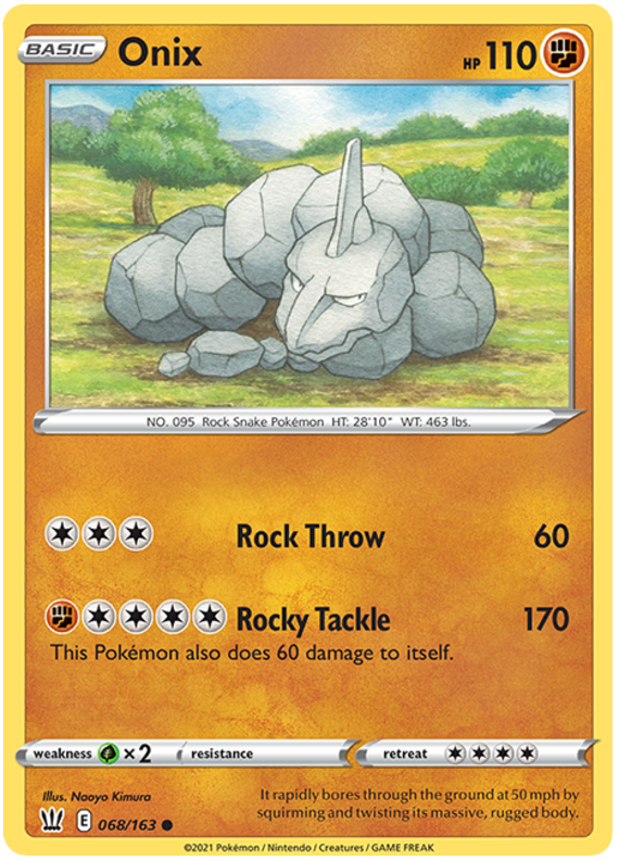Onix 068  SWSH05 Battle Styles - Common