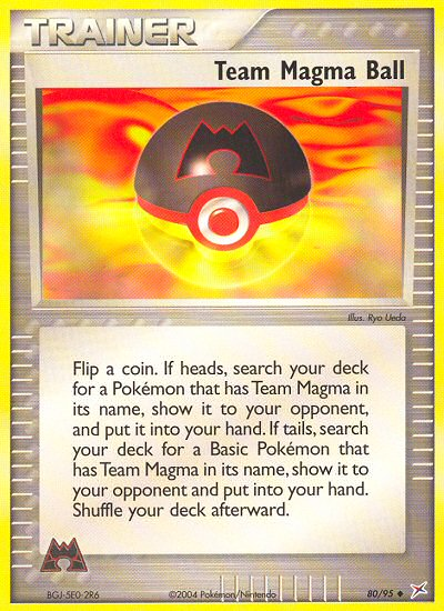 Team Magma Ball  Team Magma vs Team Aqua - Uncommon