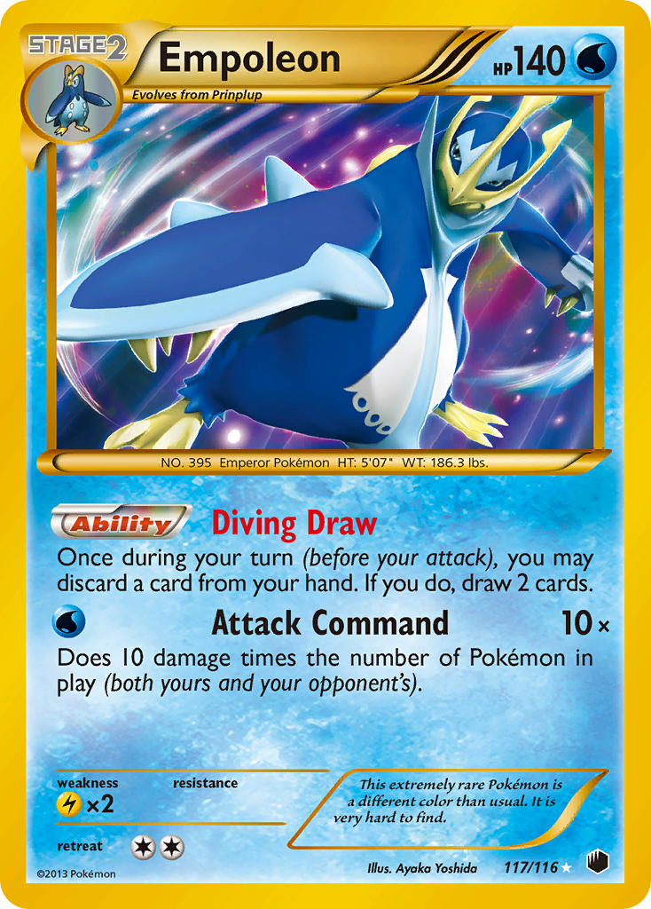 Empoleon (117 Secret Rare)  - Holofoil Plasma Freeze - Secret Rare