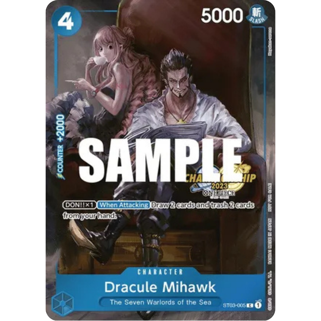 Dracule Mihawk (CS 2023 Celebration Pack) (ST03-005) - One Piece Promotion Cards Foil