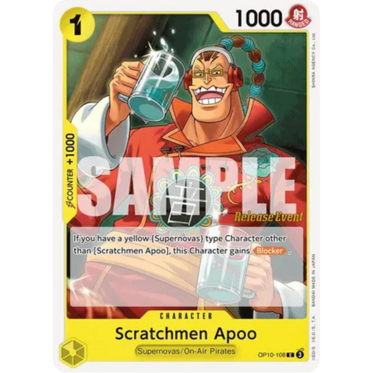 Scratchmen Apoo (OP10-108) - Royal Blood Release Event Cards
