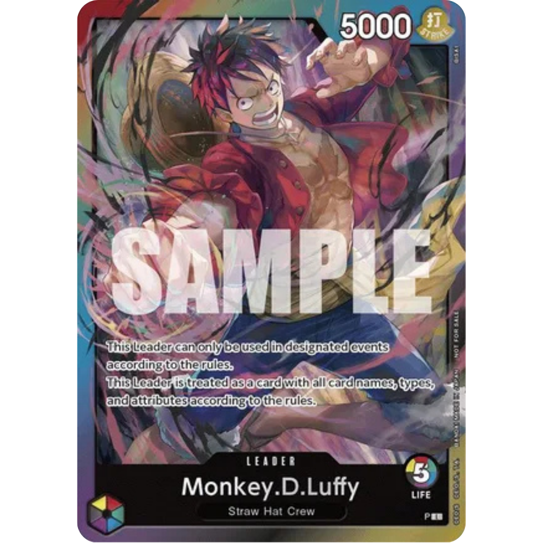 Monkey.D.Luffy (A Fist of Divine Speed Release Event Leader) (P) - One Piece Promotion Cards Foil