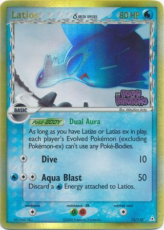 Latios - 012/110 (Delta Species)/110  - Reverse Holofoil Holon Phantoms - Holo Rare