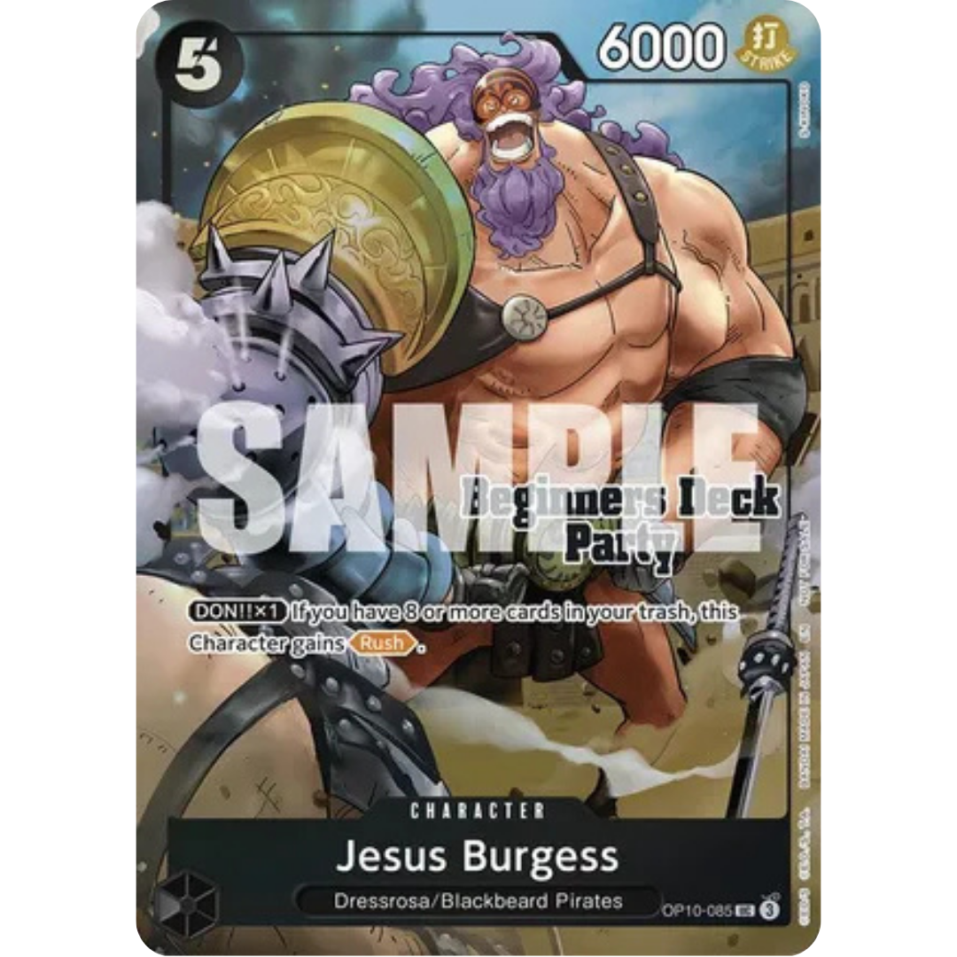 Jesus Burgess (Beginners Deck Party [ST-23] - [ST-28] Winner Pack) (OP10-085) - One Piece Promotion Cards Foil
