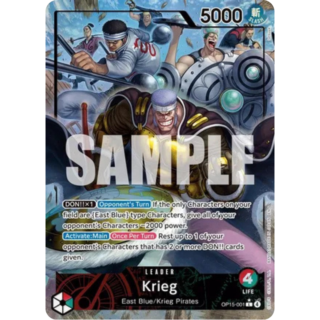 Krieg (OP15-001) (Alternate Art) (OP15-001) - Adventure on Kami's Island Foil
