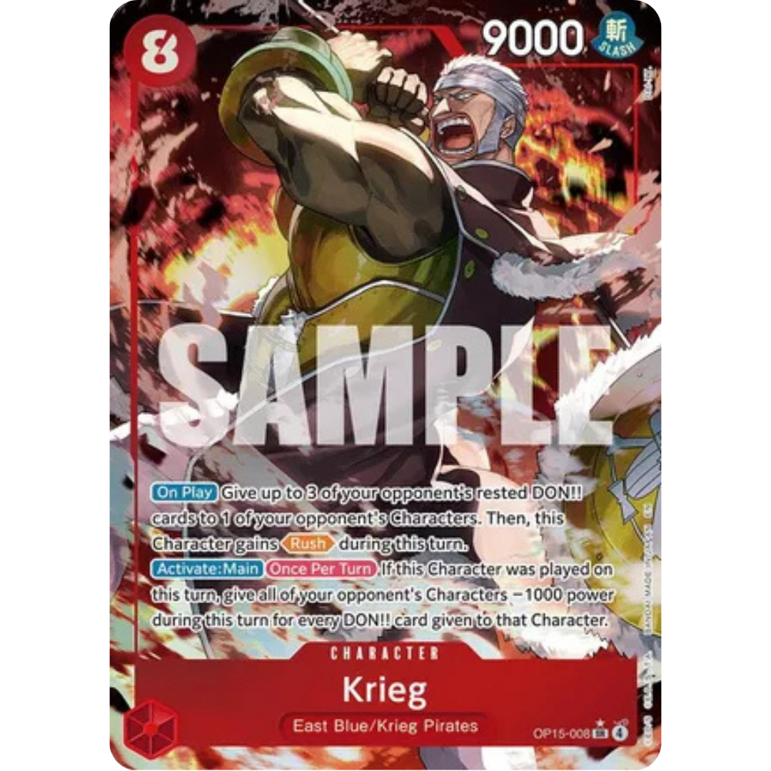 Krieg (OP15-008) (Alternate Art) (OP15-008) - Adventure on Kami's Island Foil