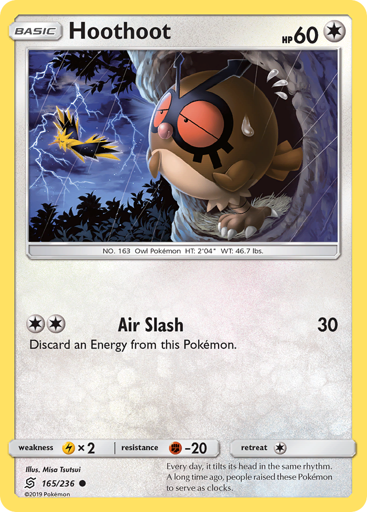 Hoothoot 165  SM  Unified Minds - Common