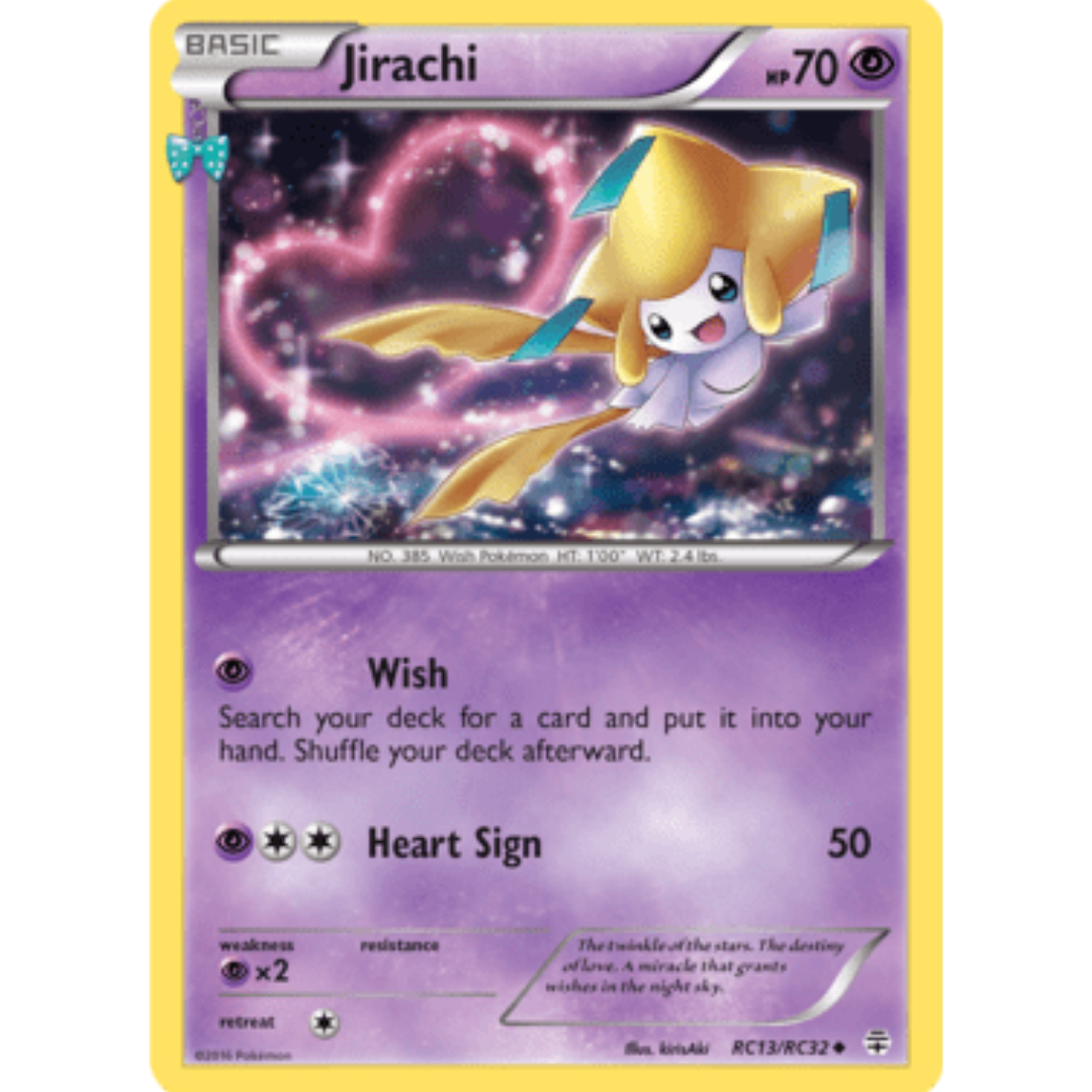 Jirachi RC13  - Holofoil Generations Radiant Collection - Uncommon