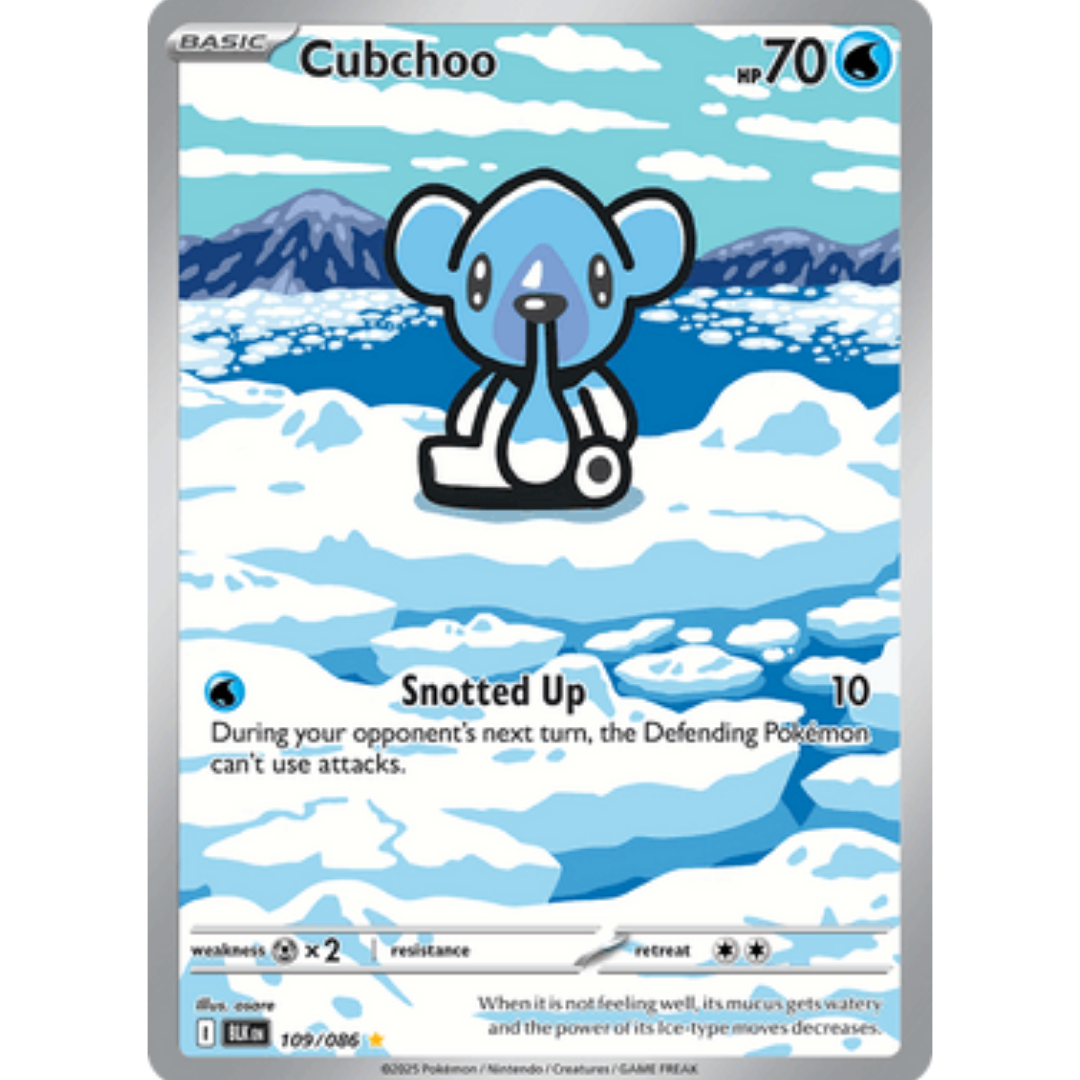 Cubchoo 109/086  - Holofoil SV Black Bolt - Illustration Rare