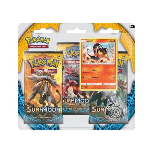 Sun & Moon Base Set 3 Pack Blister [Litten]