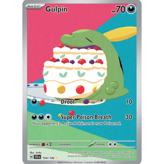 Gulpin 154/142  - Holofoil SV07 Stellar Crown - Illustration Rare