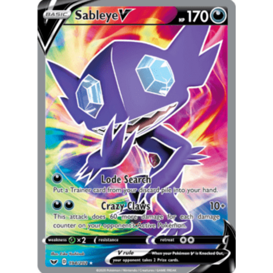 Sableye V (194/202) [Sword & Shield: Base Set]