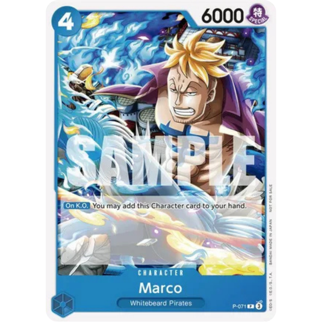Marco (Two Legends Pre-Release) (P-071) - One Piece Promotion Cards