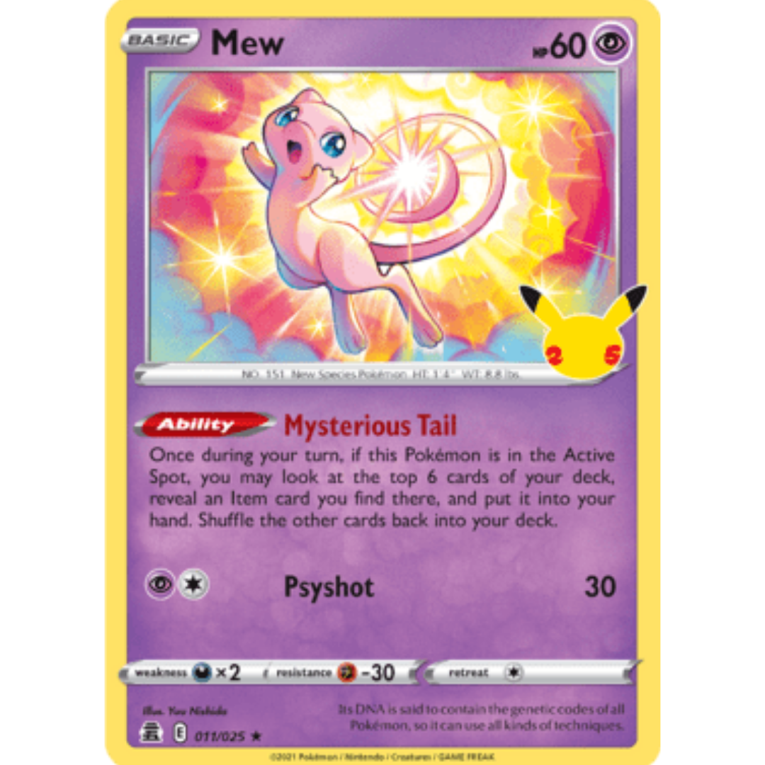 Mew 011  - Holofoil Celebrations - Holo Rare