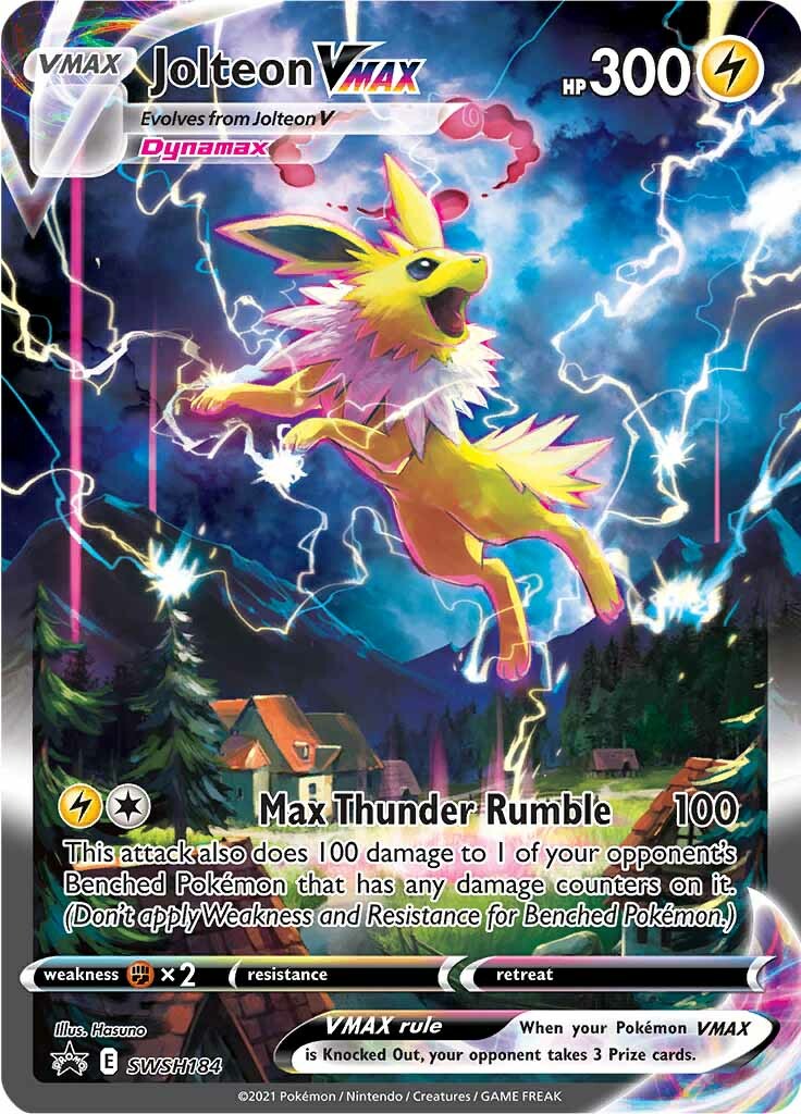Jolteon VMAX SWSH184  - Holofoil SWSH Sword & Shield Promo Cards - Promo