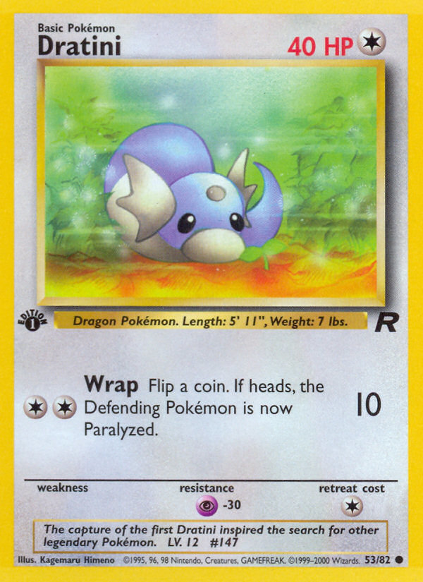 Dratini 053  - 1st Edition Team Rocket - Common