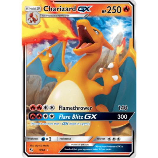 Charizard GX 009/68  - Holofoil Hidden Fates - Ultra Rare