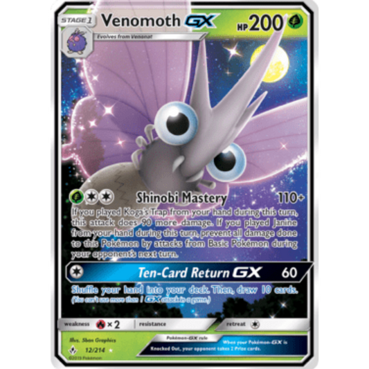 Venomoth GX (12/214) [Sun & Moon: Unbroken Bonds]