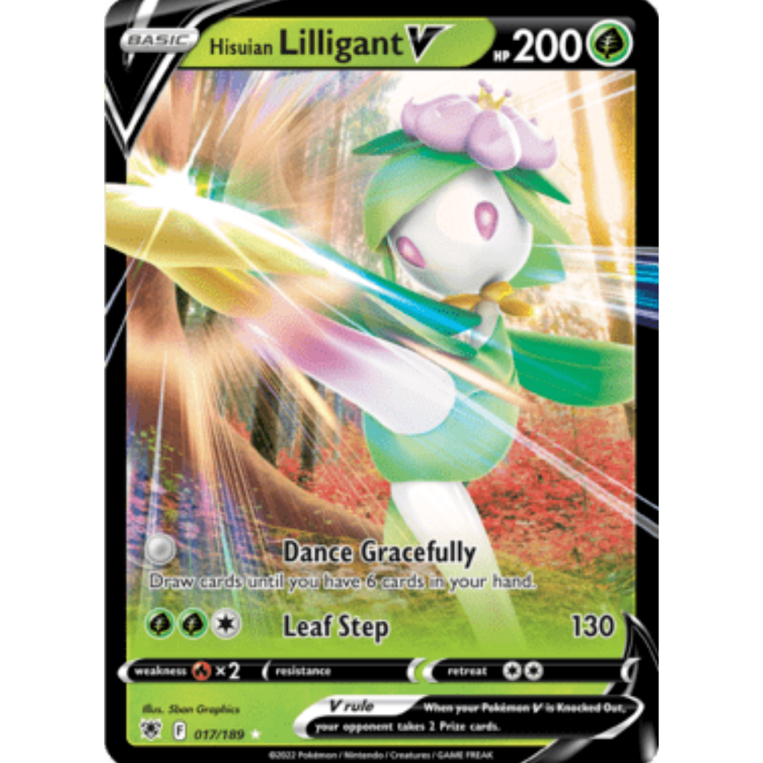 Hisuian Lilligant V 017  - Holofoil SWSH10 Astral Radiance - Ultra Rare