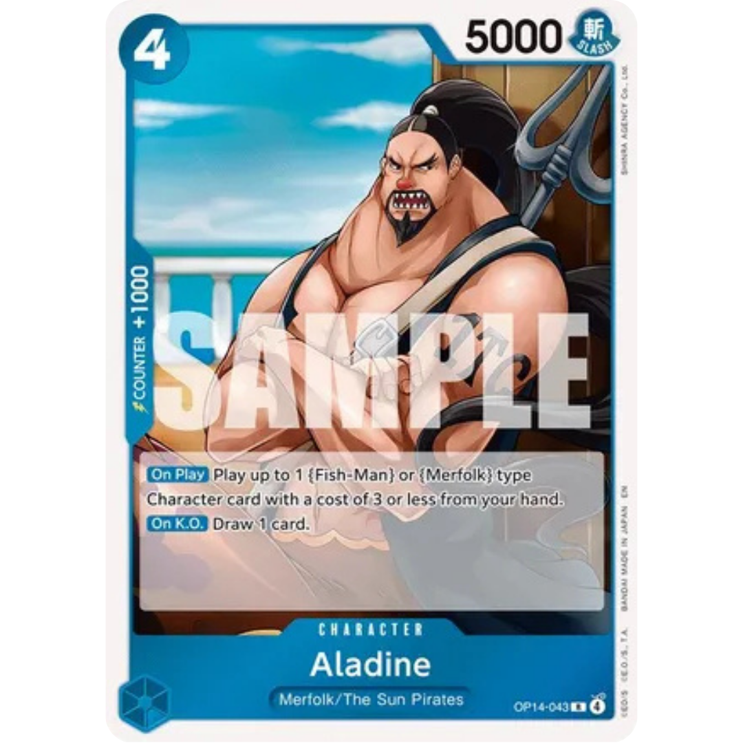 Aladine (OP14-043) - The Azure Sea's Seven Foil