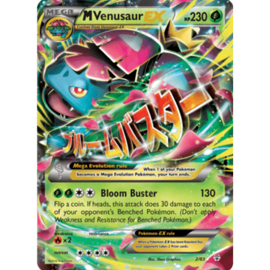 M Venusaur EX 002/83  - Holofoil Generations - Ultra Rare