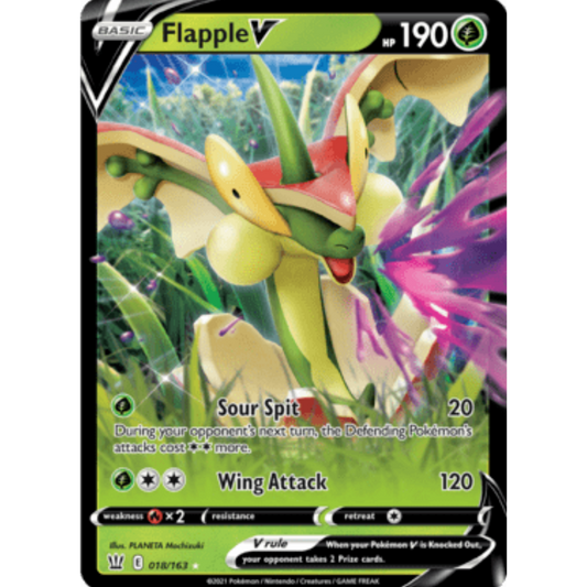 Flapple V (018/163) [Sword & Shield: Battle Styles]