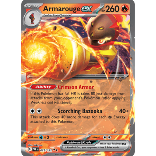 Armarouge ex 027/182  - Holofoil SV04 Paradox Rift - Double Rare