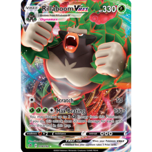 Rillaboom VMAX (018/192) [Sword & Shield: Rebel Clash]