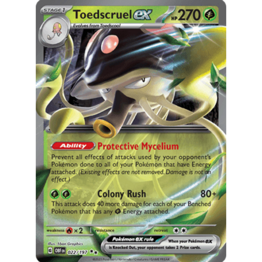 Toedscruel ex (022/197) [Scarlet & Violet: Obsidian Flames]