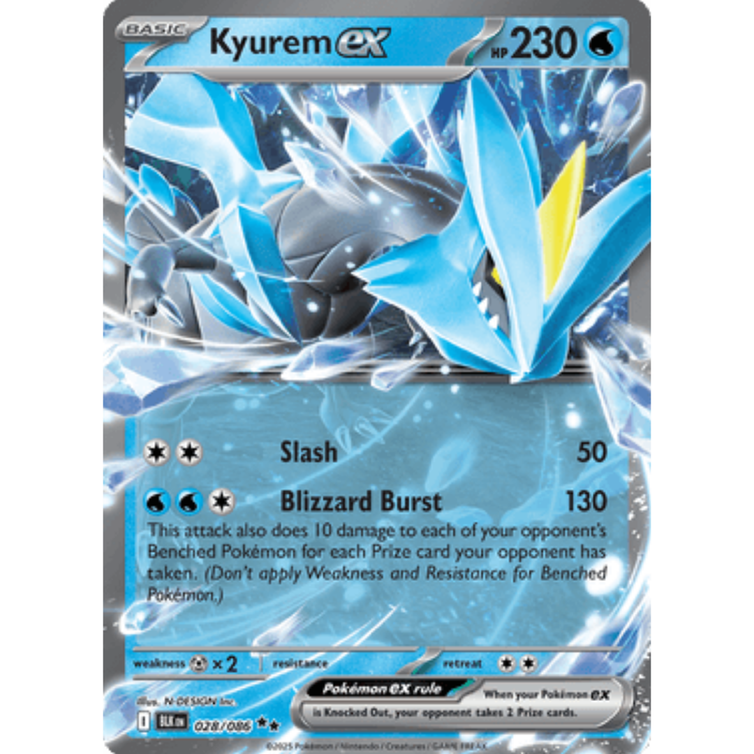 Kyurem ex 028  - Holofoil SV Black Bolt - Double Rare