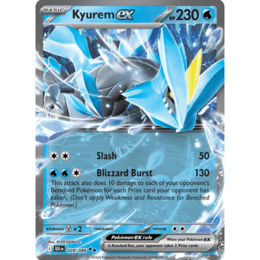 Kyurem ex 028/086  - Holofoil SV Black Bolt - Double Rare
