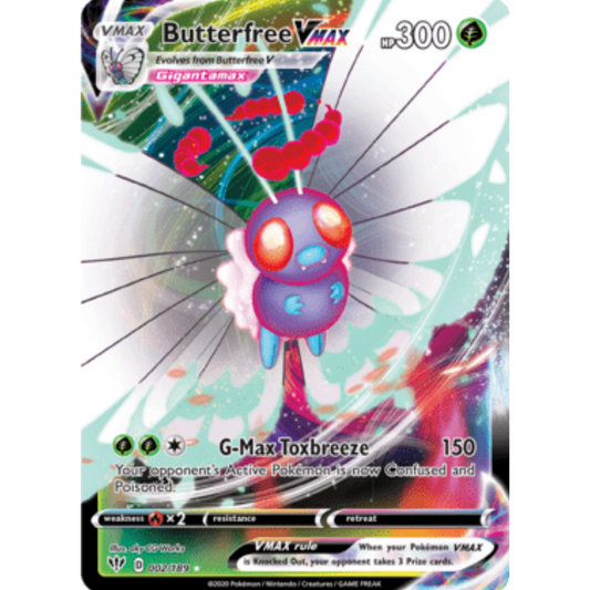 Butterfree VMAX (002/189) [Sword & Shield: Darkness Ablaze]