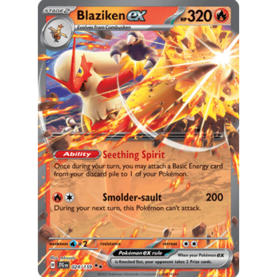 Blaziken ex 024  - Holofoil SV09 Journey Together - Double Rare