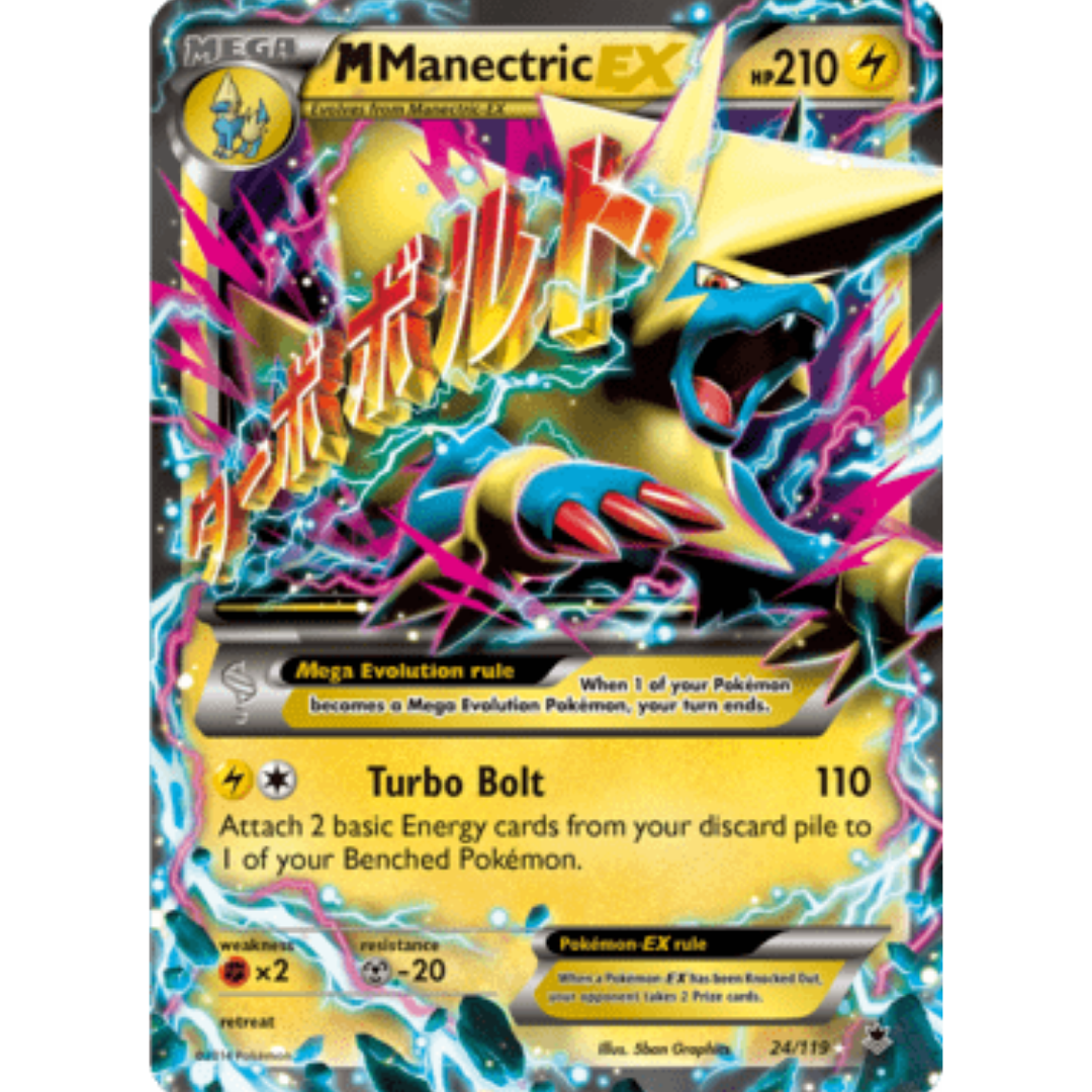 M Manectric EX 024  - Holofoil XY  Phantom Forces - Ultra Rare